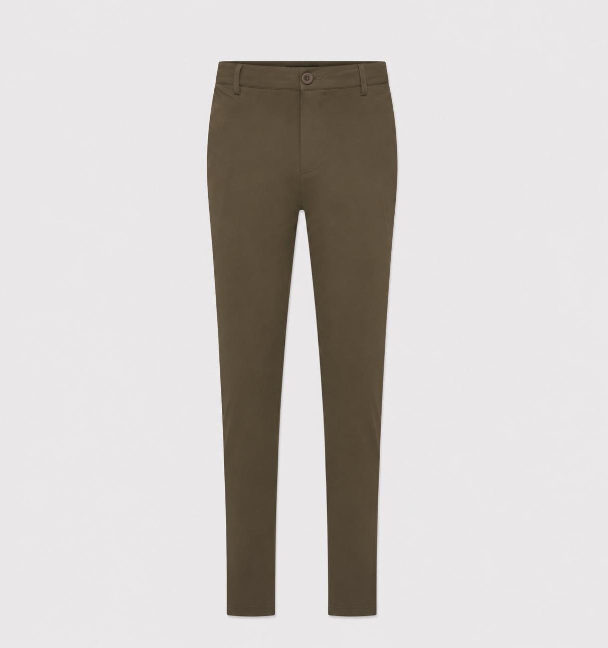 Chino Style Pants Olive Green