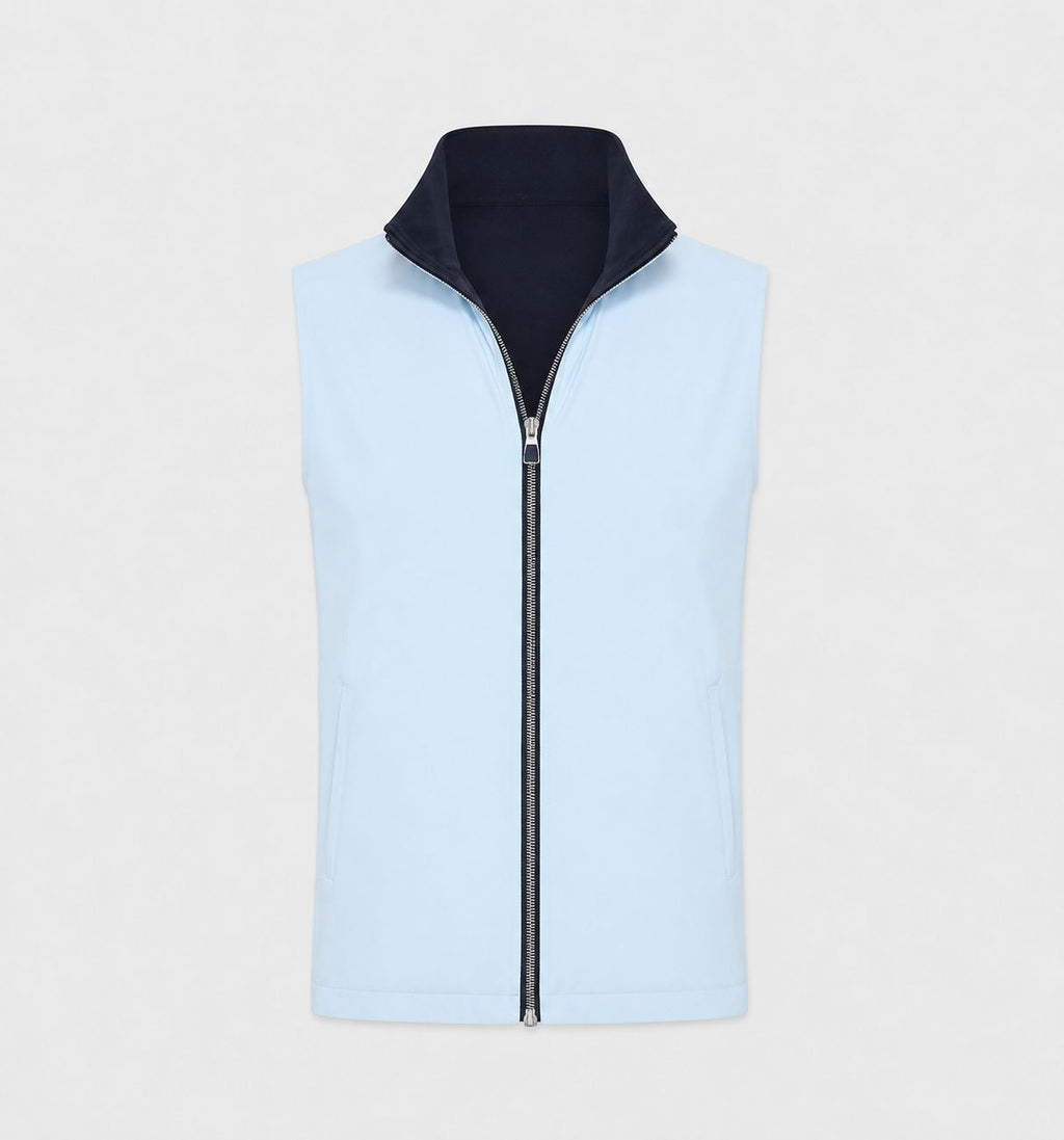 Reversible Gilet (Dark Blue/Baby Blue)