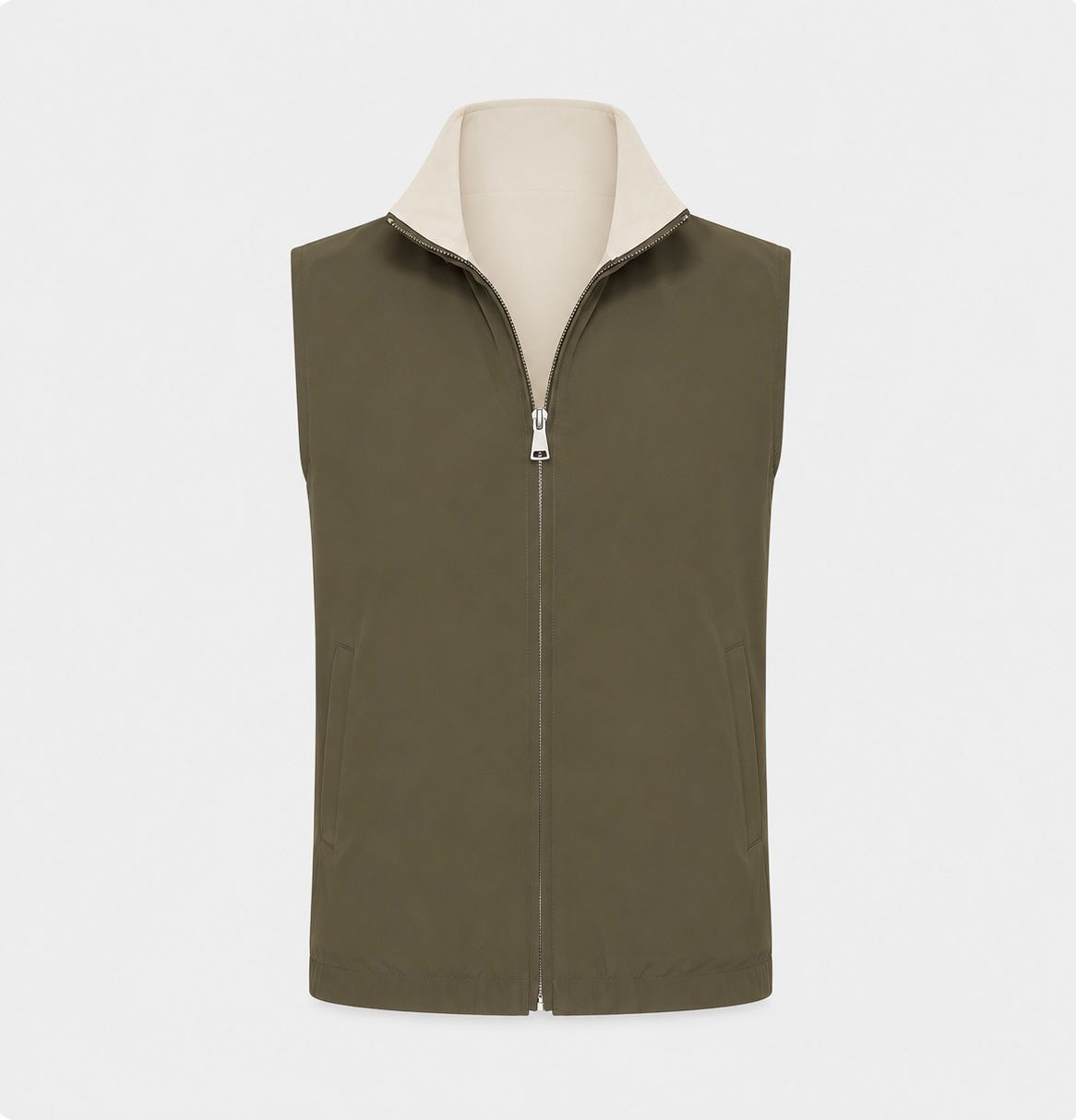 Reversible Gilet (Olive Green/Kit)