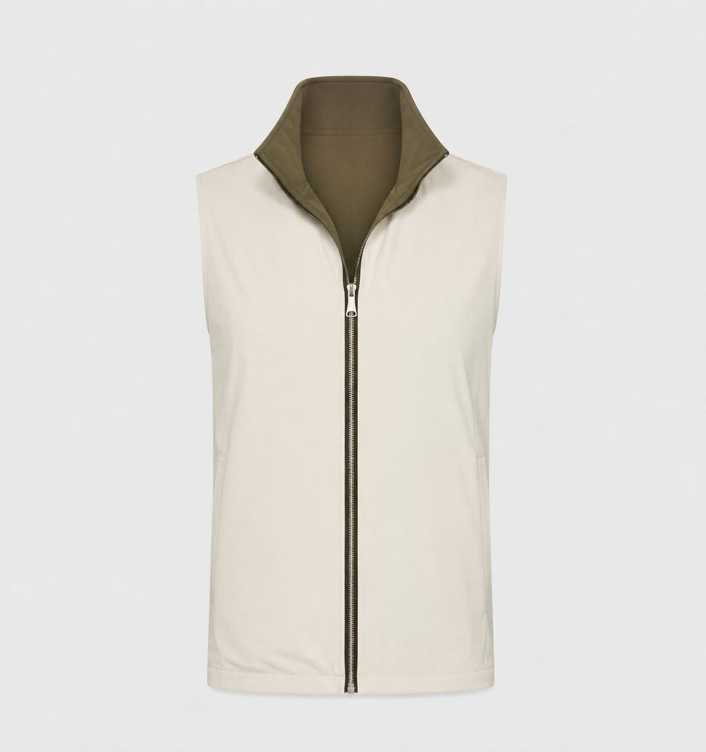 Reversible Gilet (Olive Green/Kit)